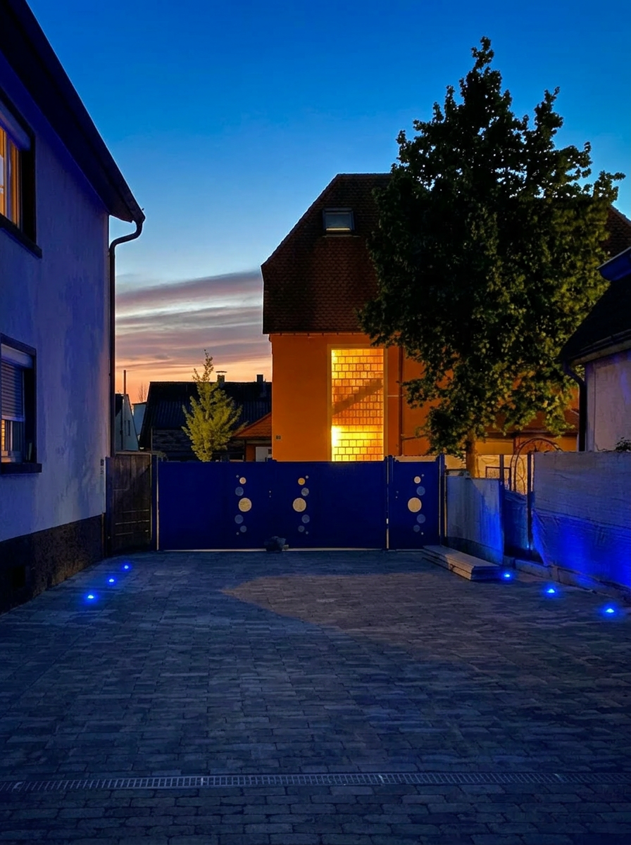 Blau Beleuchtung Hof nah 273875