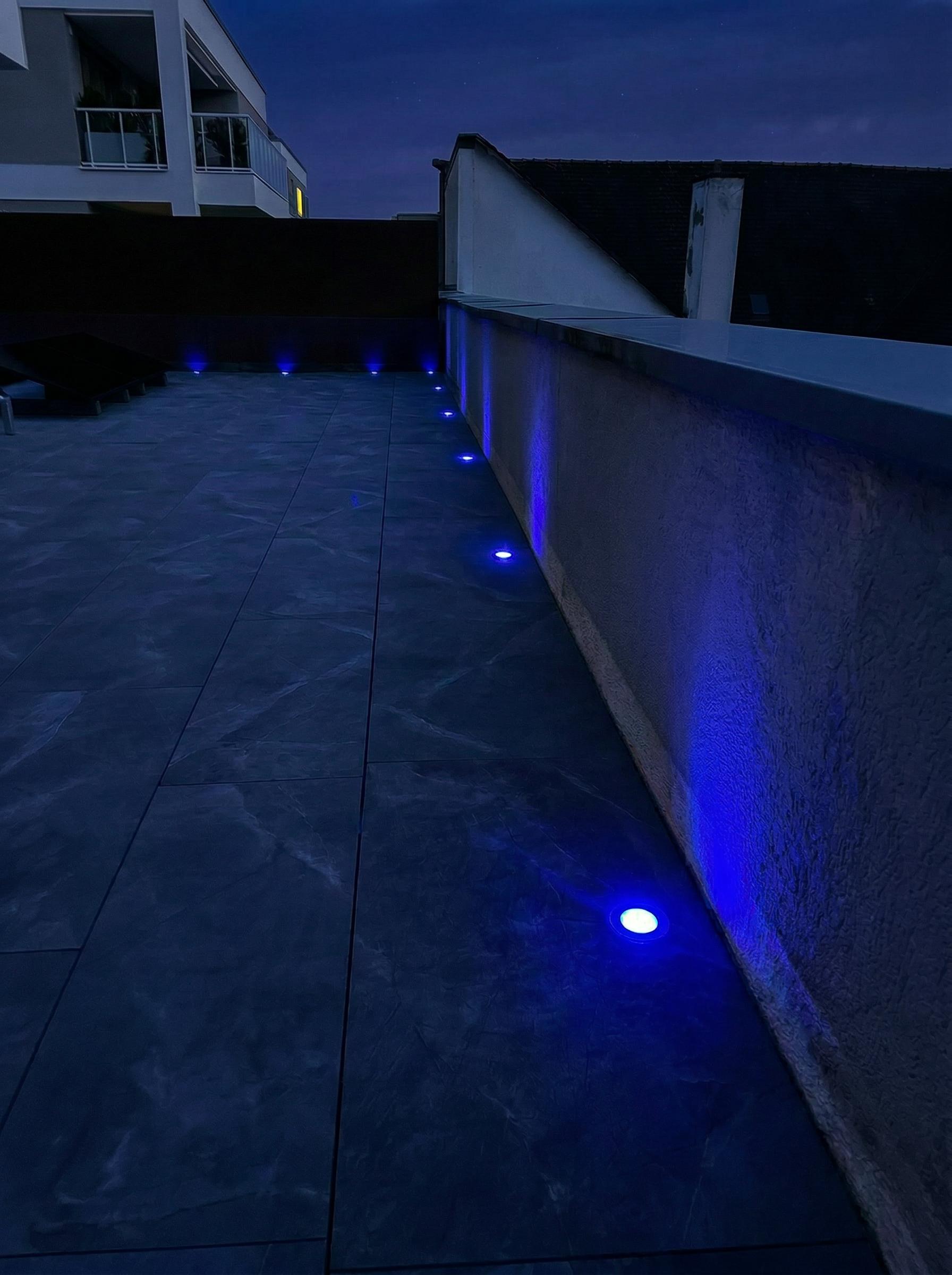 Blau Terrasse Hochhaus 36734